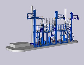 Эстакада налива а/м на 3 поста и более - без обогрева узла учета