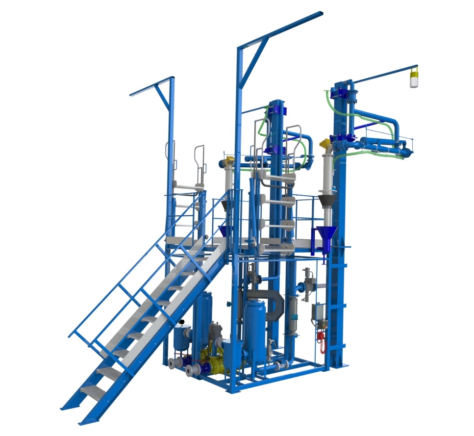 Эстакада налива а/м - электрообогрев узла учета (Две площадки)