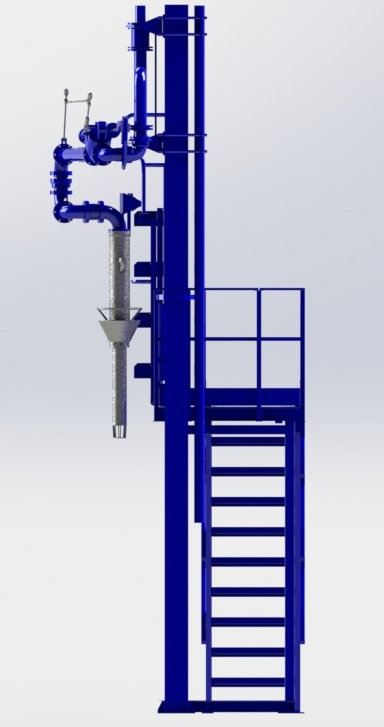 Эстакада налива а/м - электрообогрев узла учета