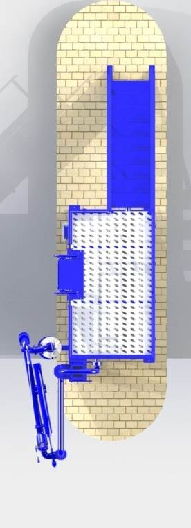 Эстакада налива а/м - узел учета в боксе (Одна площадка)
