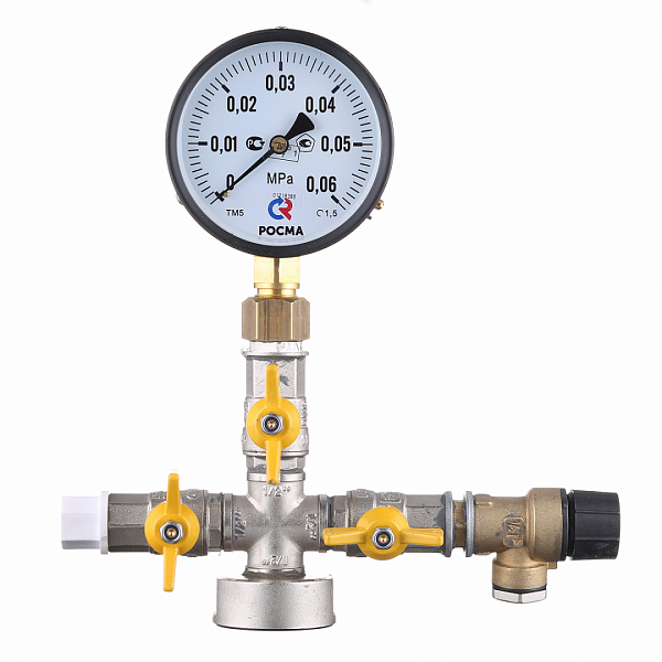 Азотный узел межстенного пространства резервуара