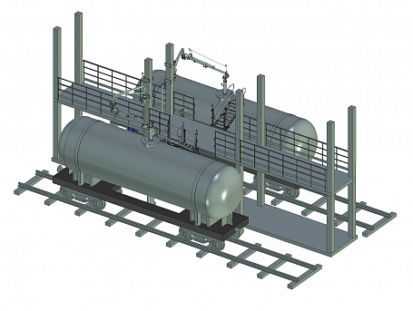 ЖД слив/налив с обогревом