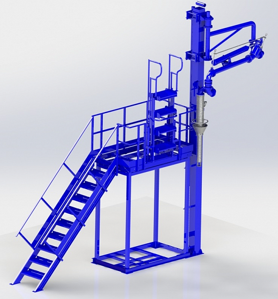 Эстакада налива а/м - электрообогрев узла учета